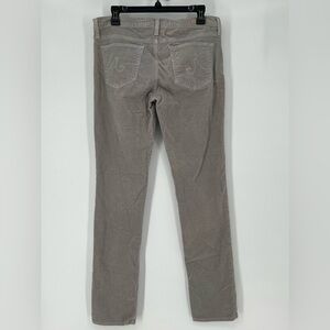 TALBOTS HIGH RISE STRAIGHT LEG DOVE  GREY SOFT STRETCH CORDUROY‎ PANTS